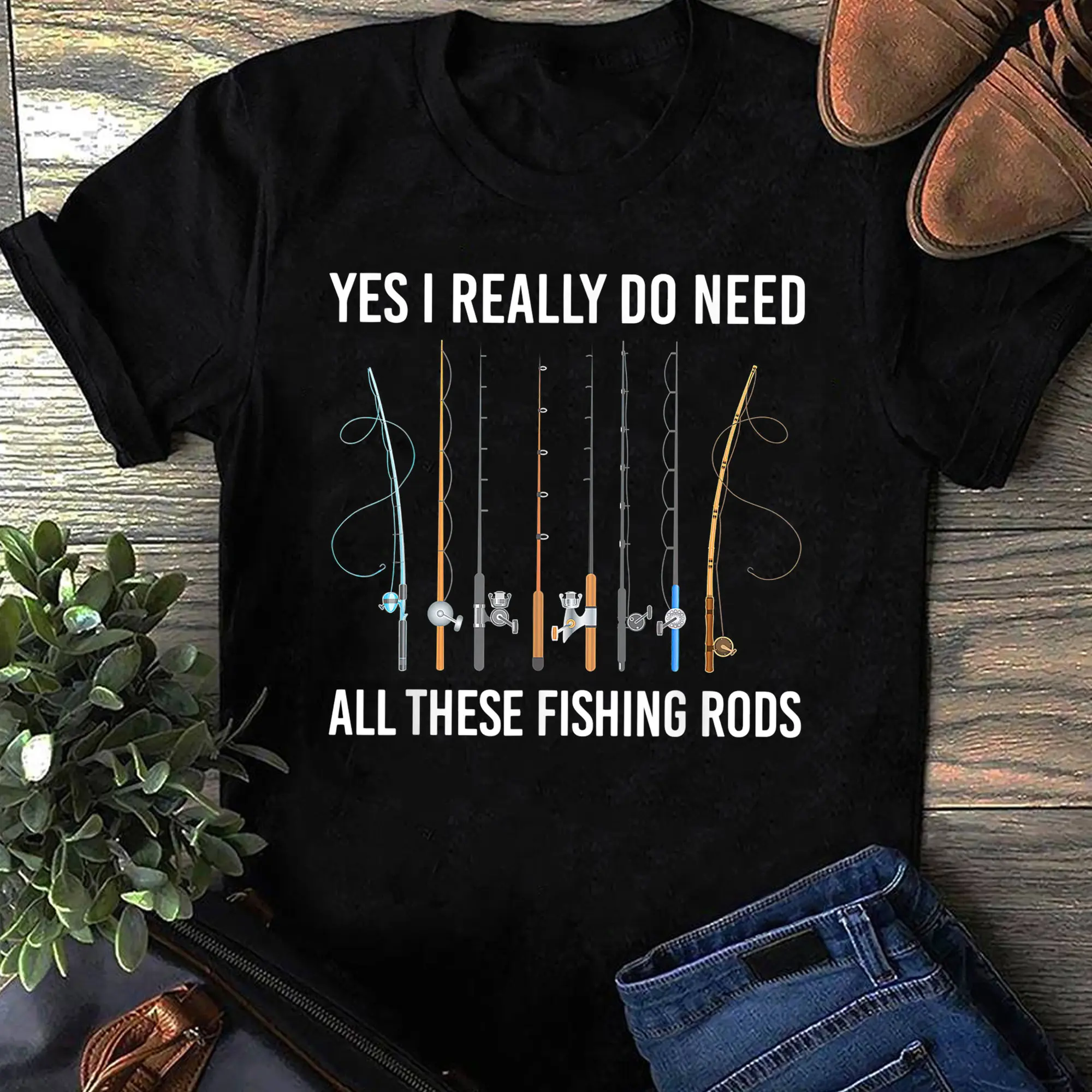 

Fishing Tackle Graphic Printing Summer Luxury Brand Cotton Men's and Women's T-Shirts Short Sleeves Trendy Streetwear