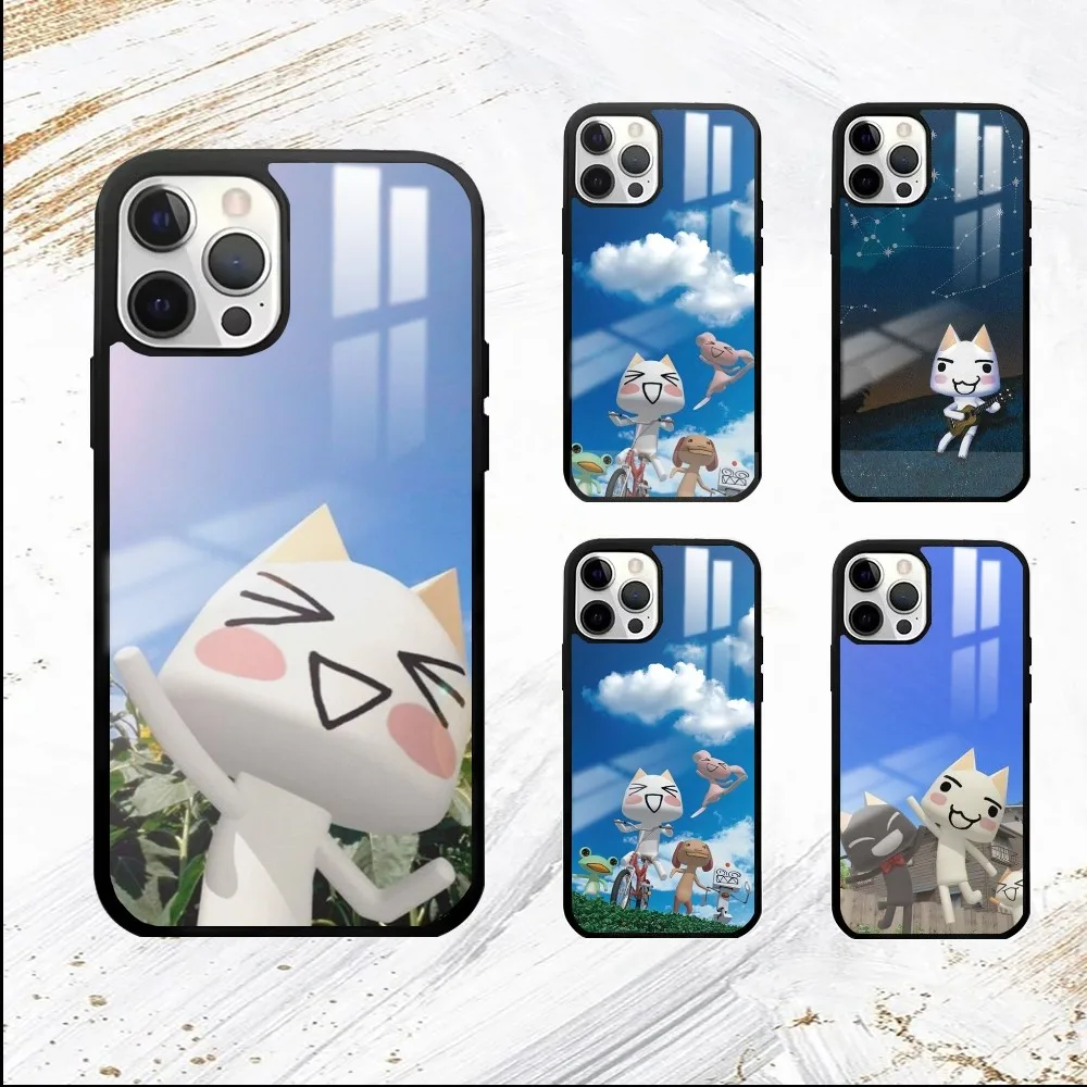 Inoue toro cute cat hot classic Phone Case For iPhone 16 15 14 13 12 11 Pro Max Plus Mini PC Mirror Fashion  phone case