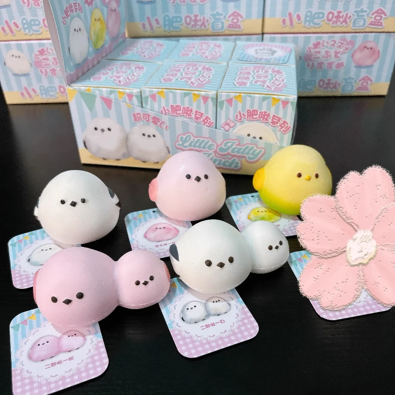 

Slow Rising Squishy Blind Box New Cute Little Fat Chirp Series Soft Wet Limp Stress Relief Toys 6 Styles With Hidden Edition