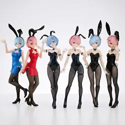 Judai 30cm Original Furyu BiCute Bunnies Re Zero Ram Rem Bunny Girls Ver PVC Action Figure Model Doll Toys
