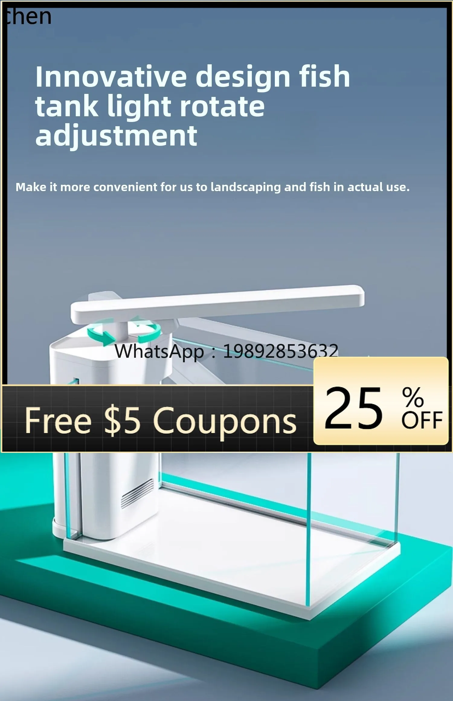 

YGG fish tank intelligent ecological desktop landscaping fish tank ultra-white glass tank