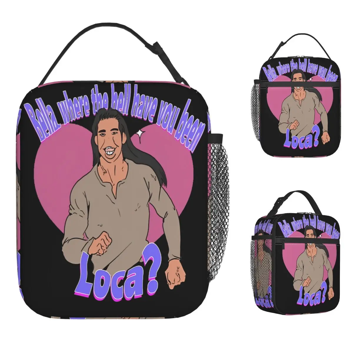 Jacob Twilight Bella Where The Hell Have You Been Loca Lunch Bag Women Custom Lunch Box Leisure School Cooler Bag Portable