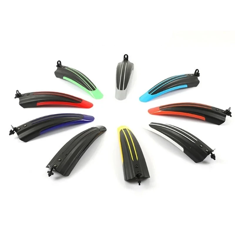 

1 paar Bike Fenders 26 Spatbord Fiets MTB Spatborden Vleugels Fietsen Voor Achter Fenders Gemakkelijk Kleur Accessoires