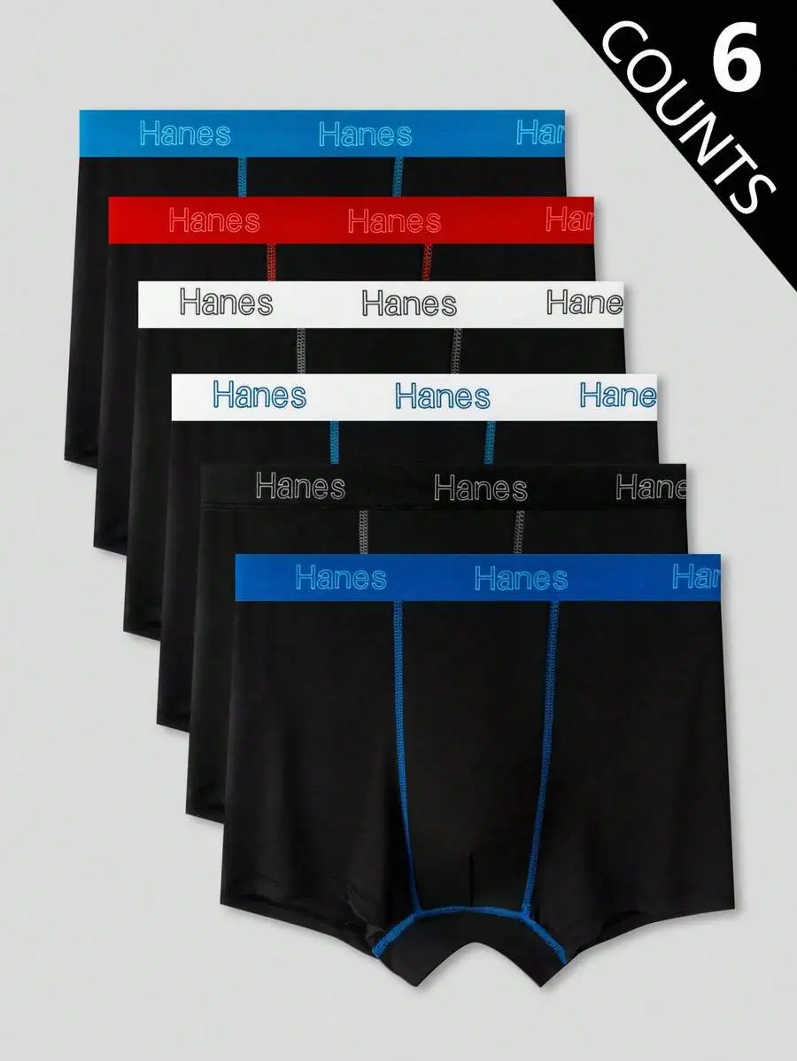 

6 Pcs Mens Breathable Soft Comfortable Boxer Briefs Underwear
