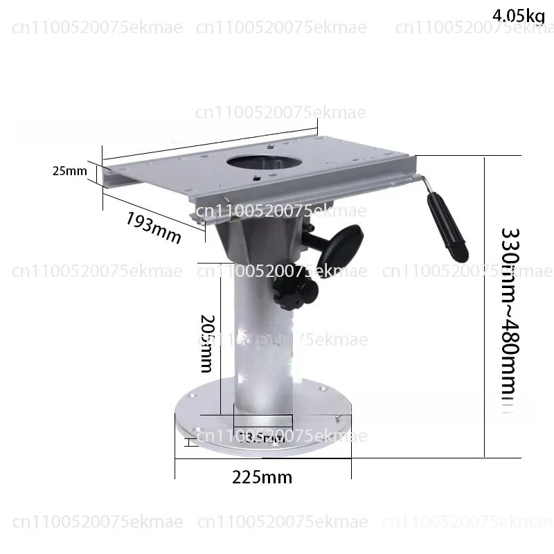 Marine Seat Manual Support Legs RV Steamship Yacht Seat Lifting Base Bracket Can Be Moved Left and Right Support