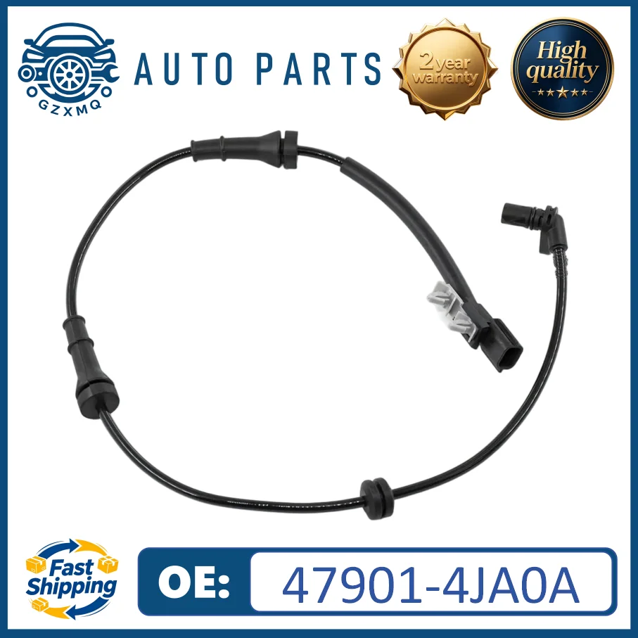47901-4JA0A Rear Left New ABS Wheel Speed Sensor for Nissan Navara NP300 Frontier D23 2014- 4X4 Pickup