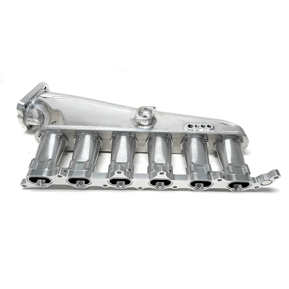 

For 2JZ-GE Intake Manifold Fuel Rail Throttle Body Set 6 Injectors Sliver Throttle Body 90mm Suitable For Vvti And Non-vvti