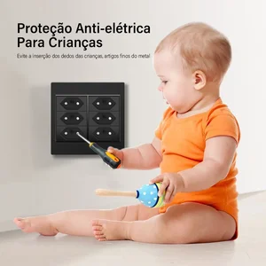 Delefu 4x4 Fireproof PC panel Brazil Standard Double Usb Usb Type C wall. 11 Main Sales 4x4 Taking - №12