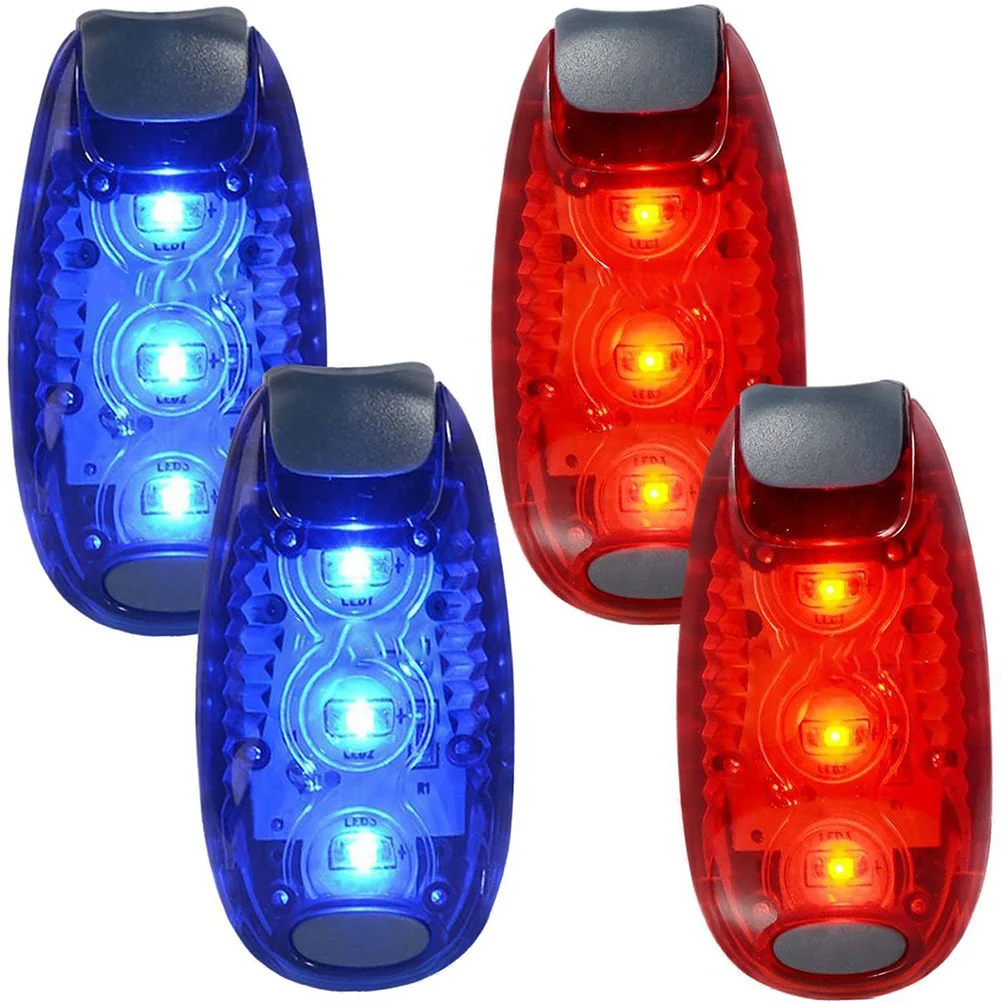 

4pcs Safety LED Light for Dogs Kids Boats Flashing/Warning Strobe High Visibility Clip Light for Running Walking J