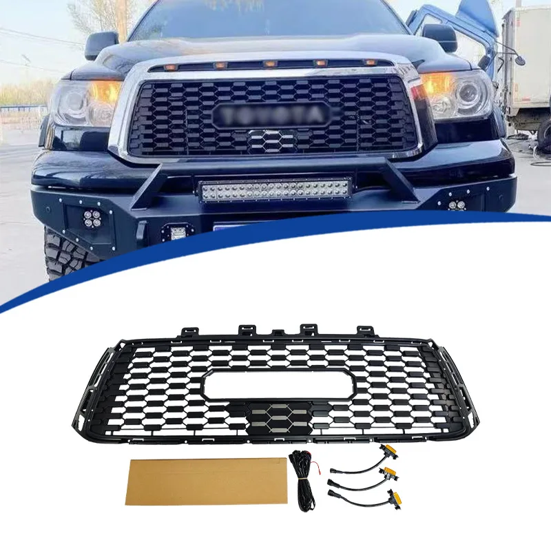 

For 2010-2013 Toyota TUNDRA TRD Style Racing Grille Body Kit Gloss Black
