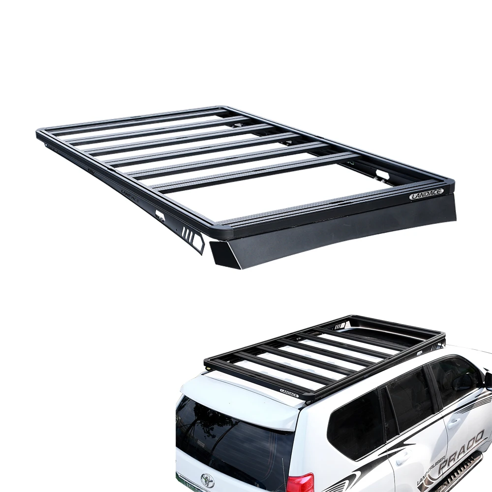 

4x4 Off Road Prado Land Cruseir Lc150 Aluminum Alloy Crossbar Luggage Carrier Flat Mount Car Roof Racks for Toyota