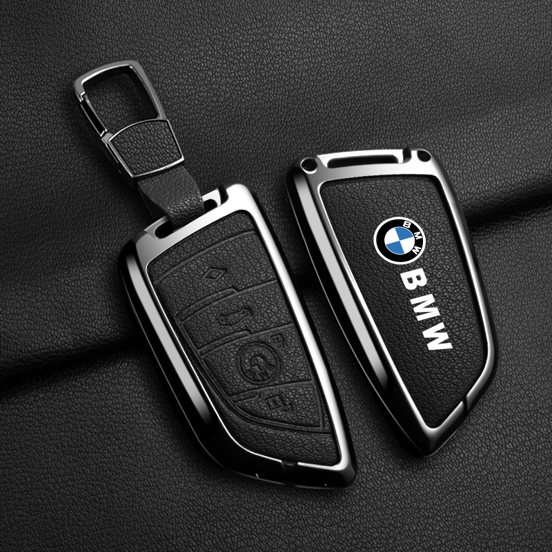 Car Key Case Cover Shell Holder Full Protector For BMW X1 X3 X5 X6 X7 1 3 5 6 7 Series G20 G30 G11 F15 F16 G01 G02 F48 Accessory