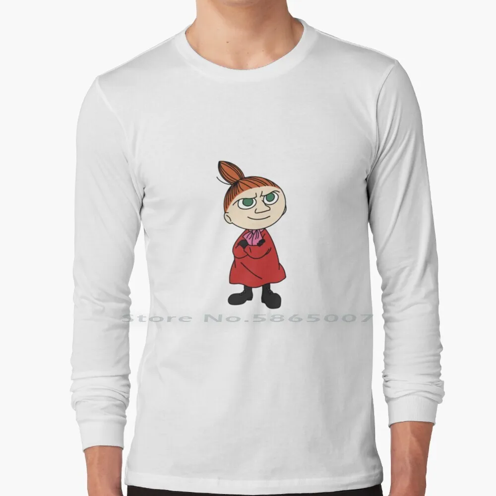 Littlemy 100% Cotton Long Sleeve T Shirt Stinky Valley 90s Agitated House Little My Snork Animation Kids Show Simple The Groke