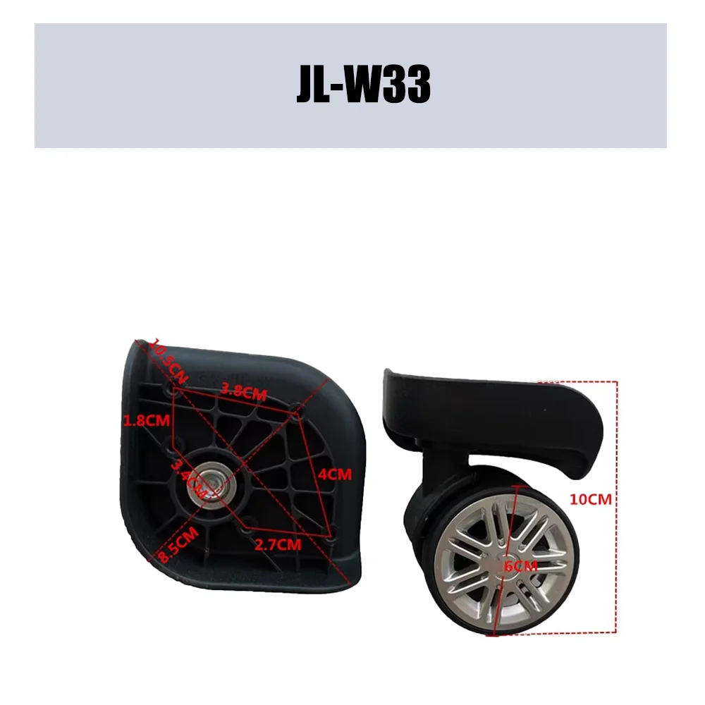 Suitable JL-W33 Trolley Case Wheel Pulley Sliding Universal Luggage Wheel Silent Smooth Wear-resistant Accessories Caster Wheels