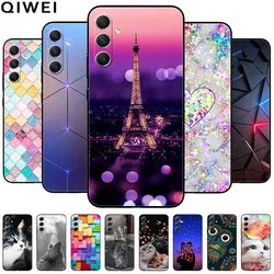 For Samsung Galaxy A16 Case Lovely Black Silicon TPU Soft Phone Cover for GalaxyA16 A16 4G 5G A 16 Shockproof Bumper Shell New