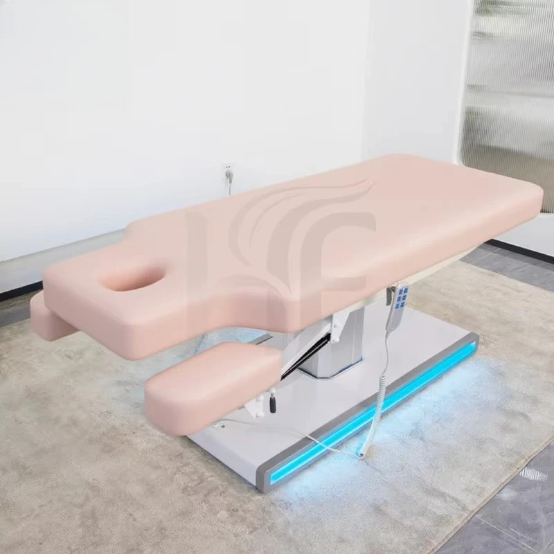Pink Electric Massage Tables Beds Salon Furniture Facial Bed Beauty Salon Modern Salon Tattoo Electric Beauty Lash Bed