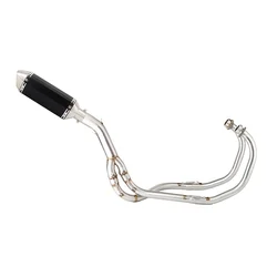 For Kawasaki KLE500 1991 to 2007 KLE 500 Escape Motorcycle Exhaust Muffler With Header Link Pipe Slip-on