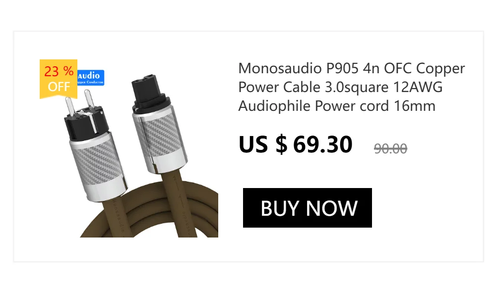 Monosaudio 17AWG Audiophiles XLR Symmetrisches Audiokabel OFC Kupfer Versilbert 2XLR Buchse Signalkabel für Mikrofon – Detail 2