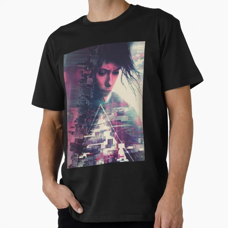 

Sci-Fi Manga Ghost In The Shell Anime T Shirt 0507 Cyberpunk Major Motoko Graphic Tee Y2K clothes All size Tops S-6XL