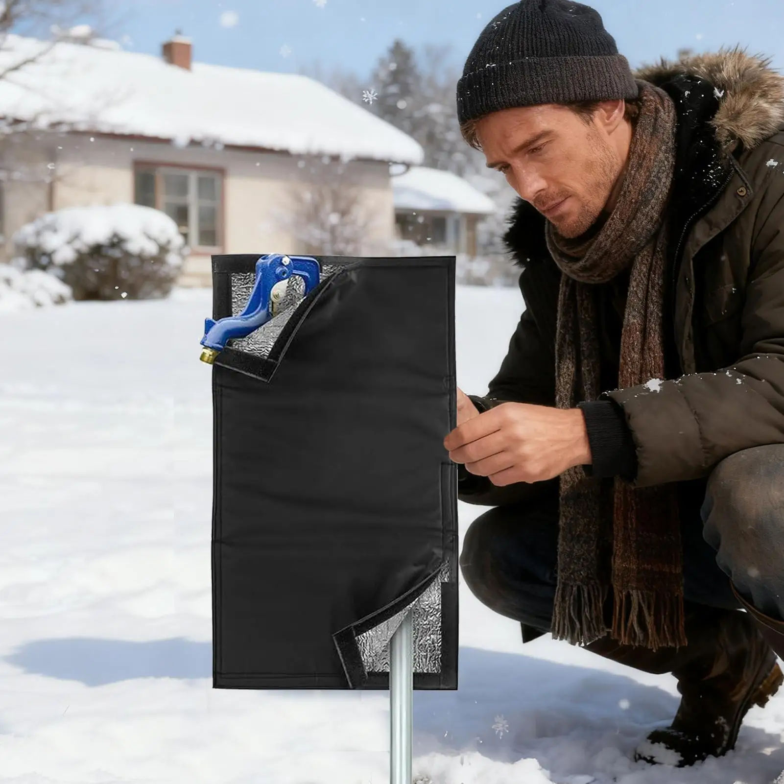 غطاء الصنبور الخارجي، حماية من التجميد، عازل، واقي الصقيع، مائيات النار، حامي التجميد لفصل الشتاء