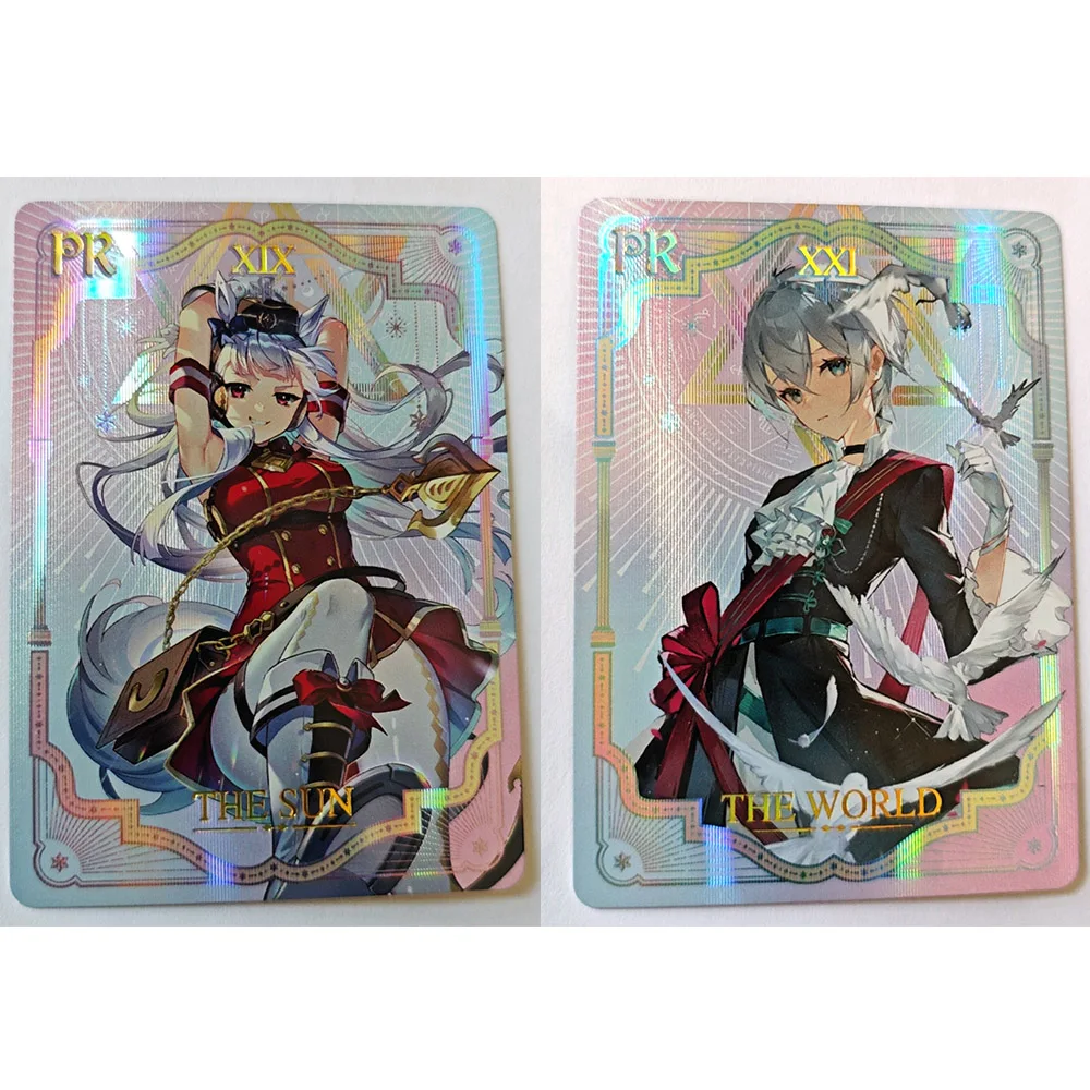 Anime Goddess Story 2M13 PR Black Magician Girl Frieren Premium Flash Card Collectible Card Boy Games Toys Christmas Birthday