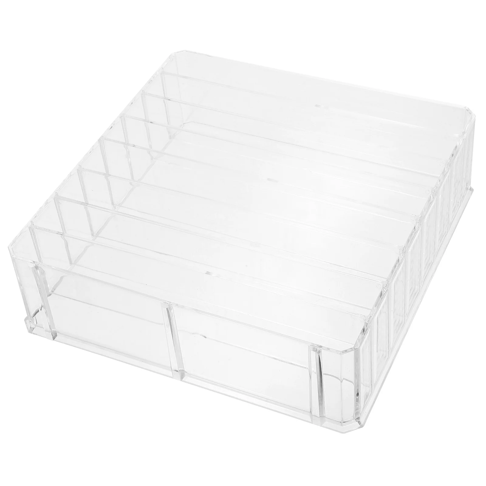 Multi-Grid Cash Tray Money Storage Box for Coins Bills Cards Checks Organizer Desktop Holder Replacement Cash Drawer Insert