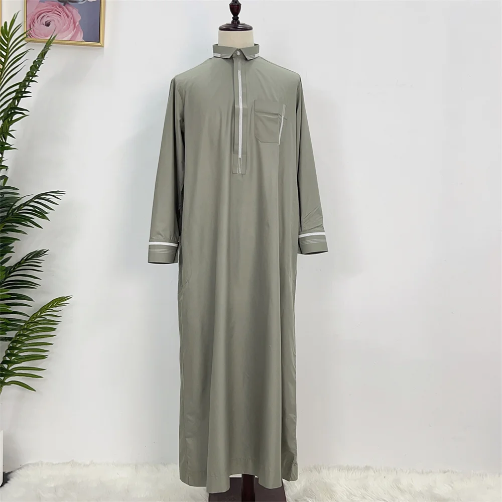 Ramadan Eid Fashion Abaya Arabic Saudi Pakistan Kurta Muslim Abayas For Men Kaftan Dresses Caftan Marocain T-shirt Dress Tunic