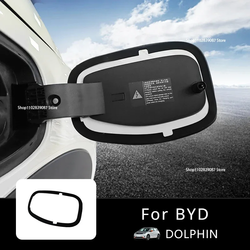 For BYD Dolphin Special 2023 2024 Charging Port Rubber Sealing Ring Sticker Accessories Car Charging Port Dust Plug Cover