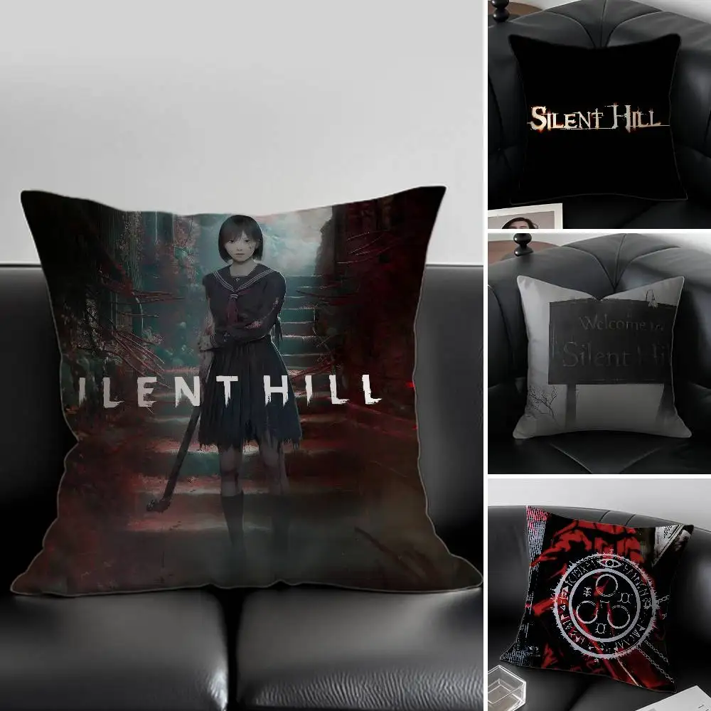 S-Silent H-HillS Anime Pillow Case Anti-dustmite Invisible zipper Sofa Bed
