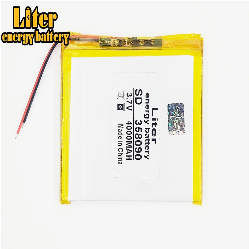 358090 3.7V 4000mAh Rechargeable li Polymer Battery For 7