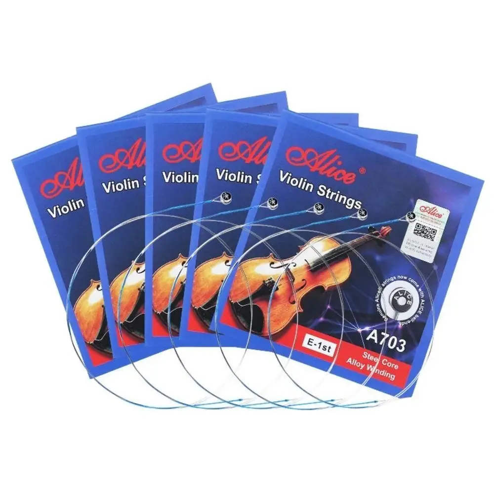 4/4 3/4 1/2 1/4 1/8 A703 Violin Strings Replacement Nickel String Alice Strings E A D G Strings Winding Fiddle String