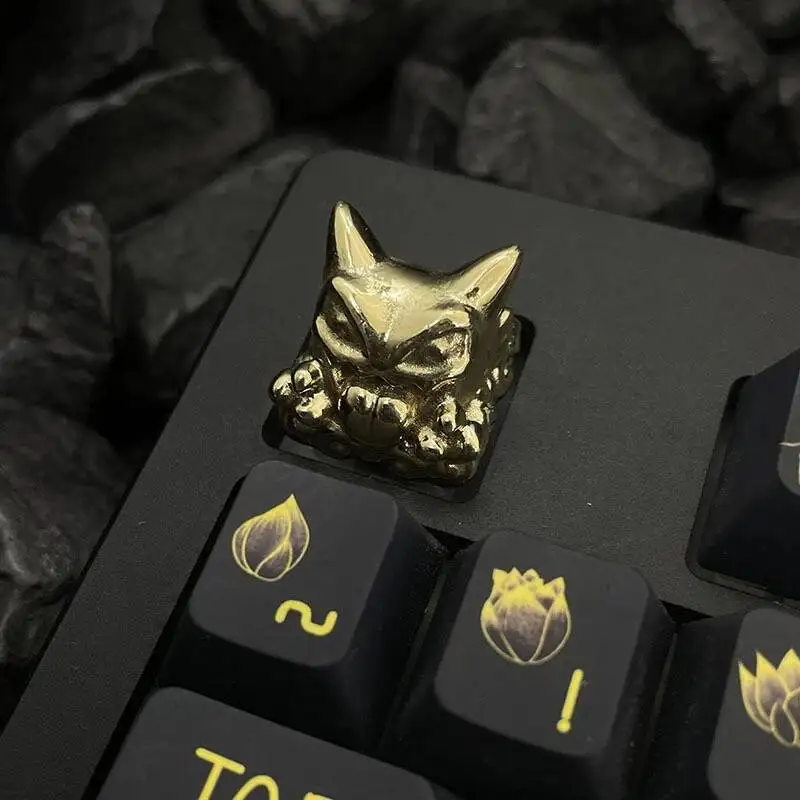 Divine beast personality keycaps novel creative keycaps pure copper handmade keycaps suitable for MX mechanical keyboard