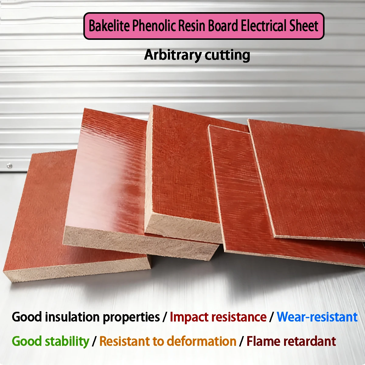 THK=1/2/3/4-20mm  Bakelite Phenolic Resin Board Electrical Sheet Metal Plate  Antistatic Insulation High Temperature Resistance