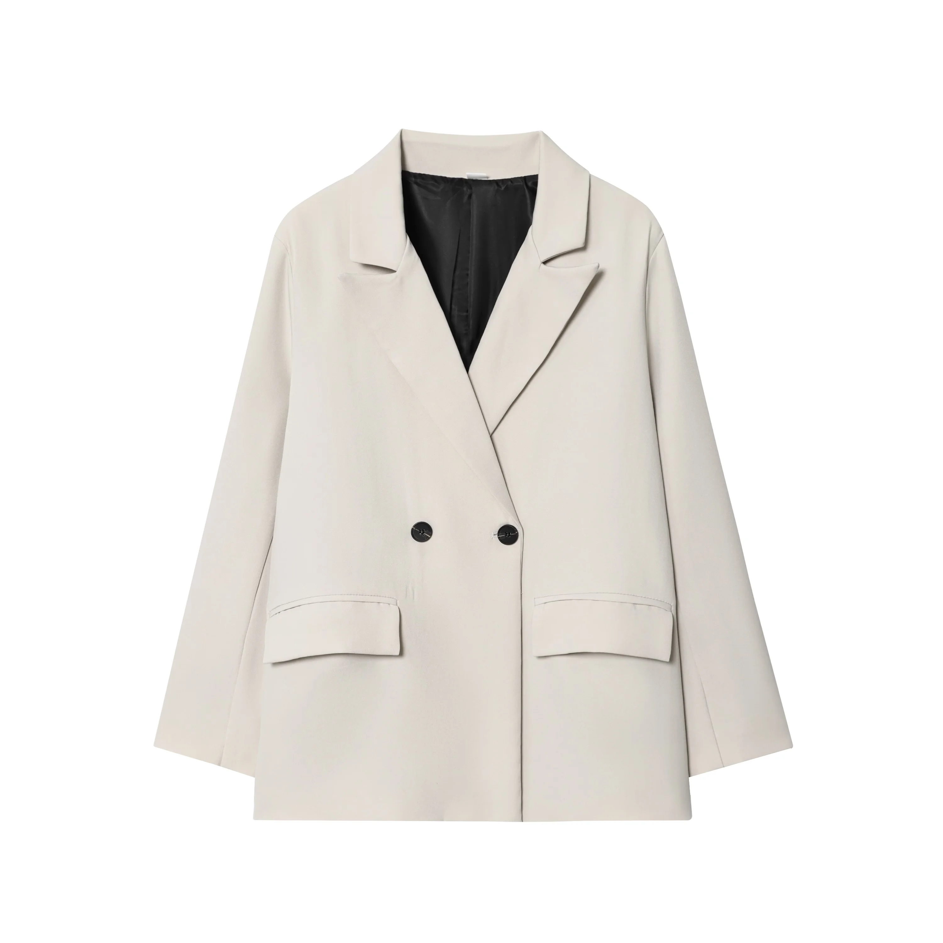 KONDALA Elegant Double Breasted Pak Vrouwen Trendy Commute Revers Blazer Jas 2026 Lente Zomer Minimalistische Kantoor Dame Blazer