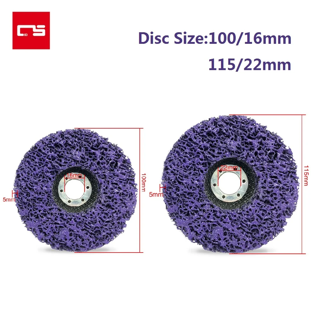 115mm Poly Strip Disc Abrasive Wheel Paint Rust Remover Clean Grinding Wheel Flap Disc for Motorcycles Durable Angle Grinder Car
