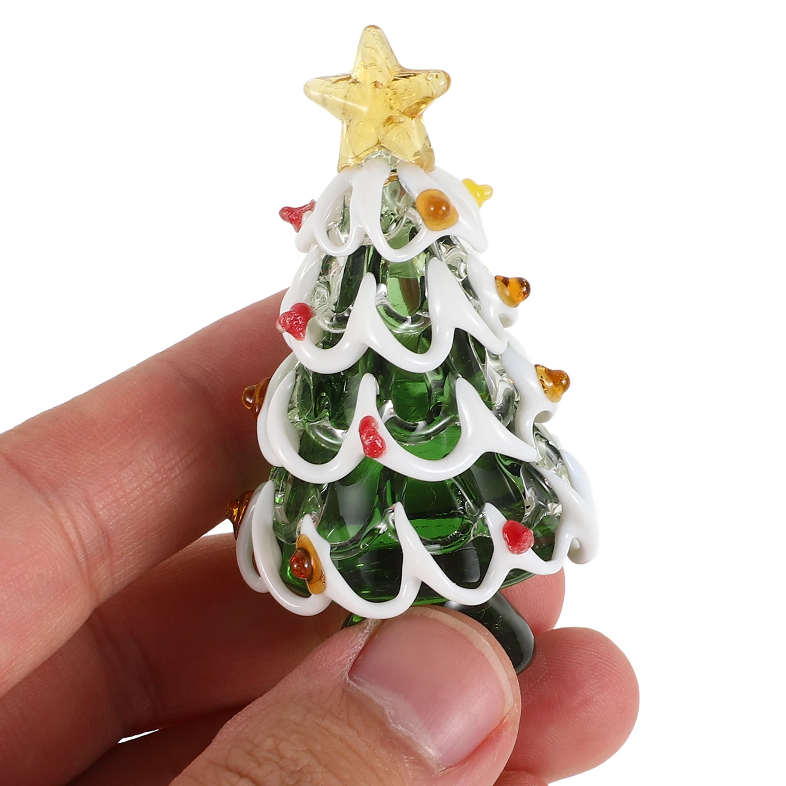 

Christmas Tree Decoration Simulated Mini Xmas Desktop Home Table Ornament Holiday Party Supplies Fireplace Decor Glass Craft
