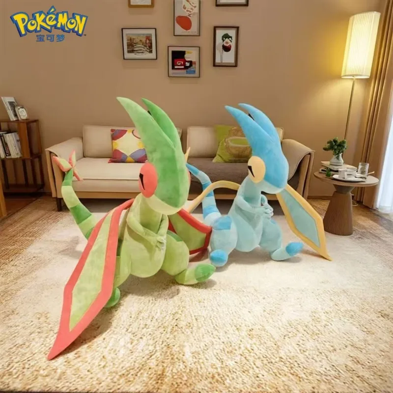 50CM Big Size Pokémon Flygon Plushies Cartoon Anime Plush Doll Kawaii Room Decorations Cute Peluche Soft Pillow Cushion Gift