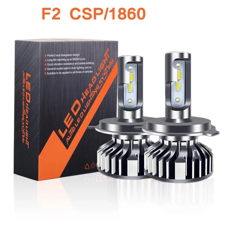 2 قطعة CSP رقاقة H4 H7 H11 H8 Led سيارة المصابيح الأمامية 9005 9006 H1 H3 9012 HB2 12V 22000lm ضوء الضباب مصباح 3000k 4300k 6000k 8000k