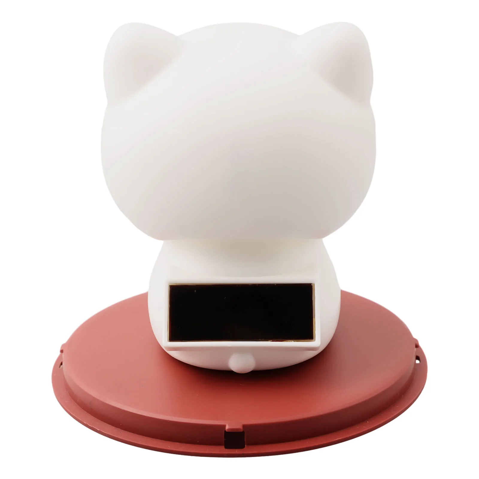 1pcs Solar Powered Cute Nod Head Cat Car Ornament Solar Automatic Nodding Cute Cat Home Desktop Decorations Gifts Doll