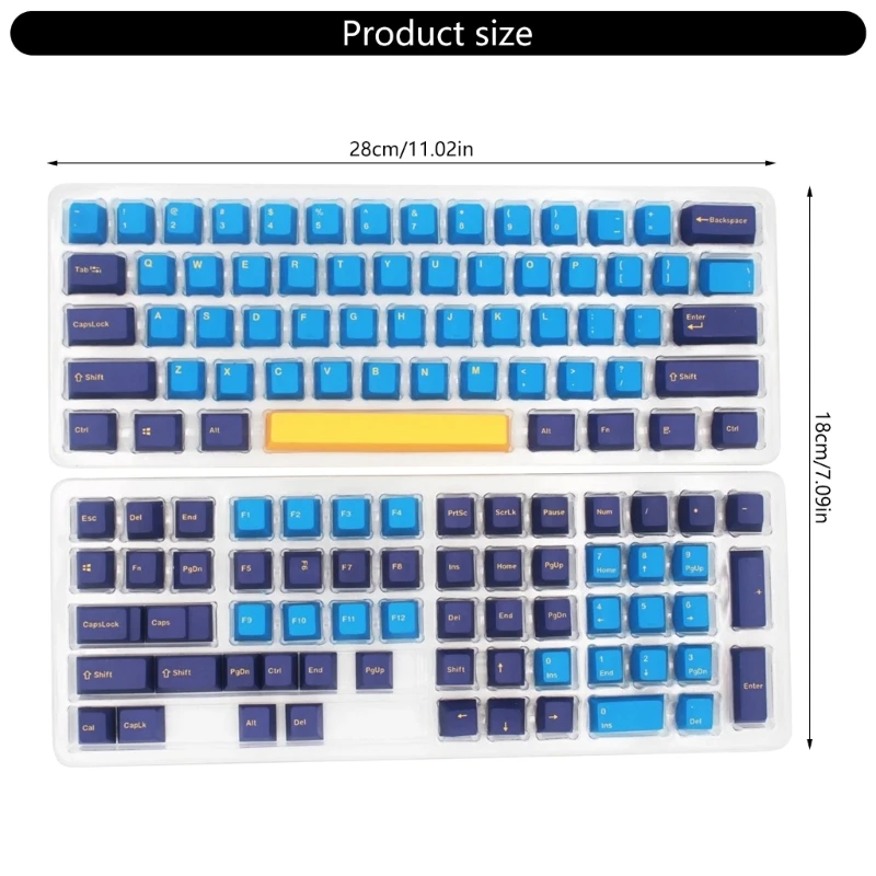 Keycaps PBT Bộ màu thăng hoa nhiệt cho bàn phím cơ