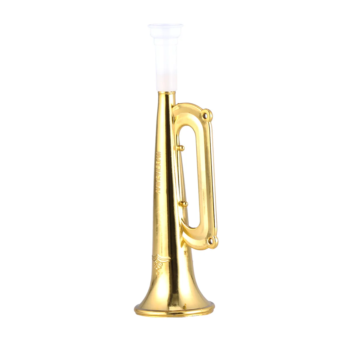 12pcs Plastic Trumpet Noise Maker Kids Toys Cheerleader Football Match Cheering Props Birthday Party Favor Gift (Golden)