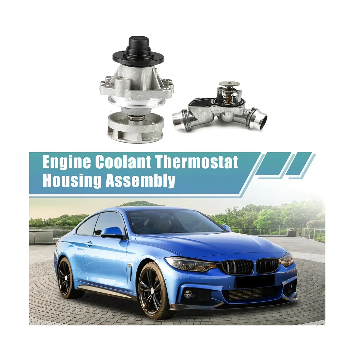 Car Thermostat & Water Pump for BMW E38 E39 E46 E53 E60 E61 E65 E66 E83 E85 Z3 A