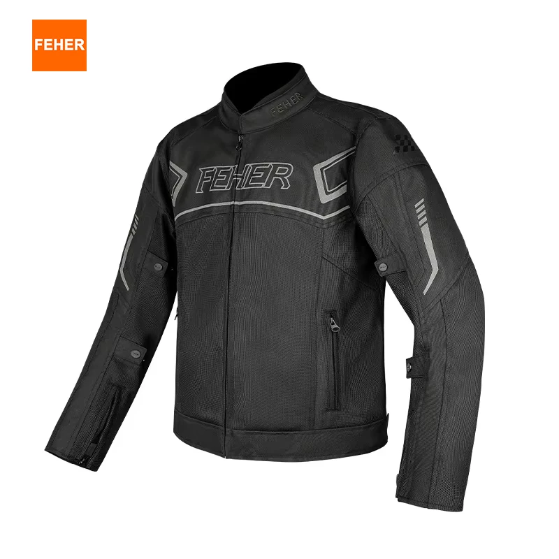 

FEHER мотоциклетные куртки мужские весенне-летние ночные светоотражающие дизайны водонепроницаемая дышащая мотокуртка высокого качества для верховой езды