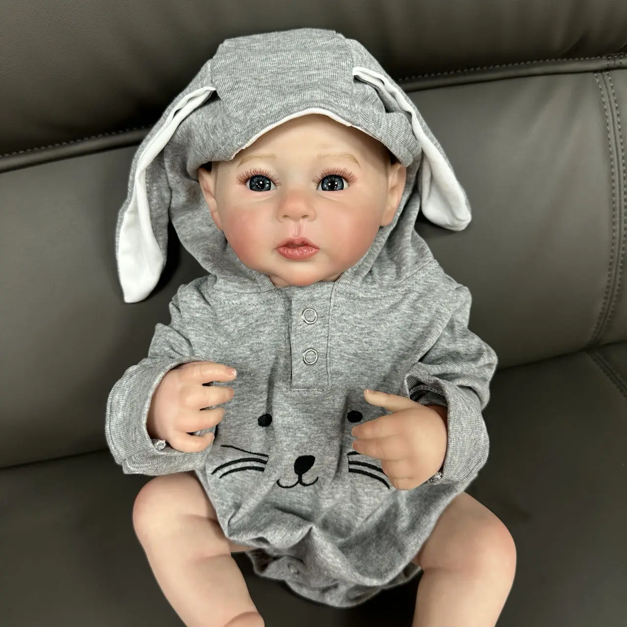 Cokela 50 سنتيمتر واقعية سيليكون الوليد تولد من جديد دمية طفل 20 بوصة لطيف دمية الفينيل ريال لينة اللمس لعبة طفل دمية طفل هدية عيد الميلاد