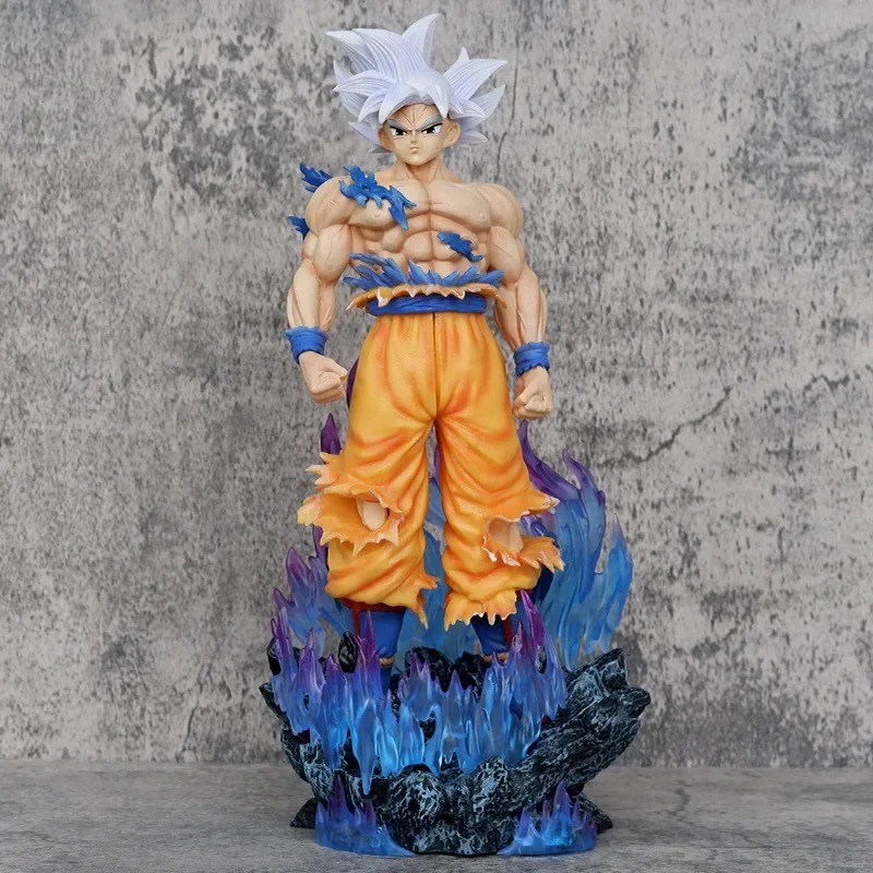 33cm Dragon Ball Figures Son Goku Anime Figurine Hair White Action Figure Model Statue Doll Pvc Collection Decoration Toys Gift