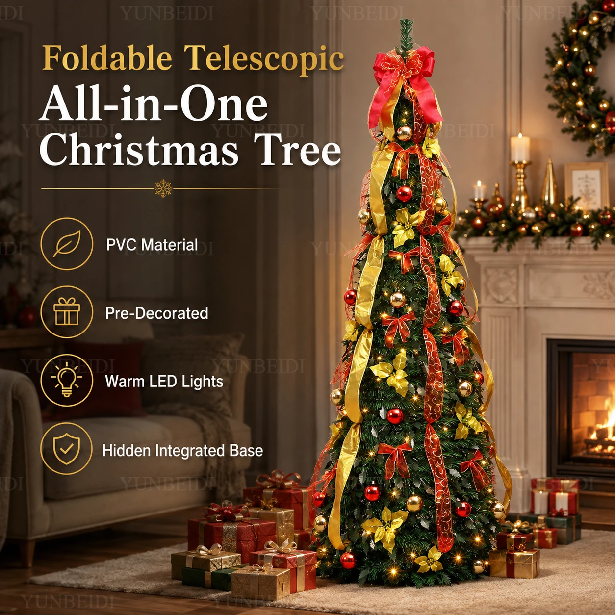 All-in-One Foldable Christmas - Home Decor Lighting Tree review and price
