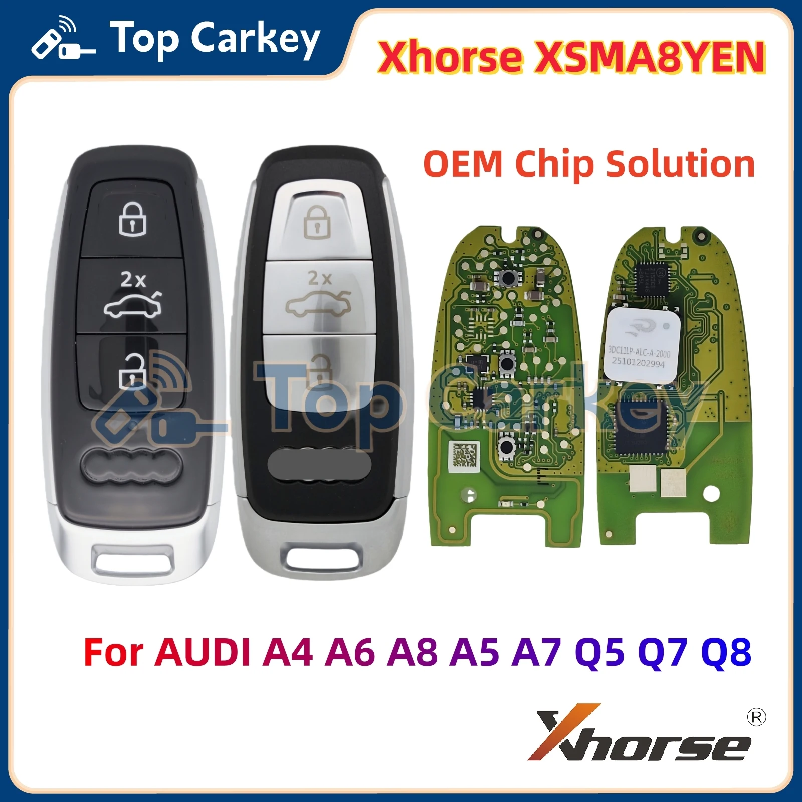 

Новый ключ-пульт Xhorse MLB (версия XSMA8YEN) с чипом OEM и платой PCB в корпусе для систем ADI A4, A6, A8, A5, A7, Q5, Q7, Q8 (система MLB)