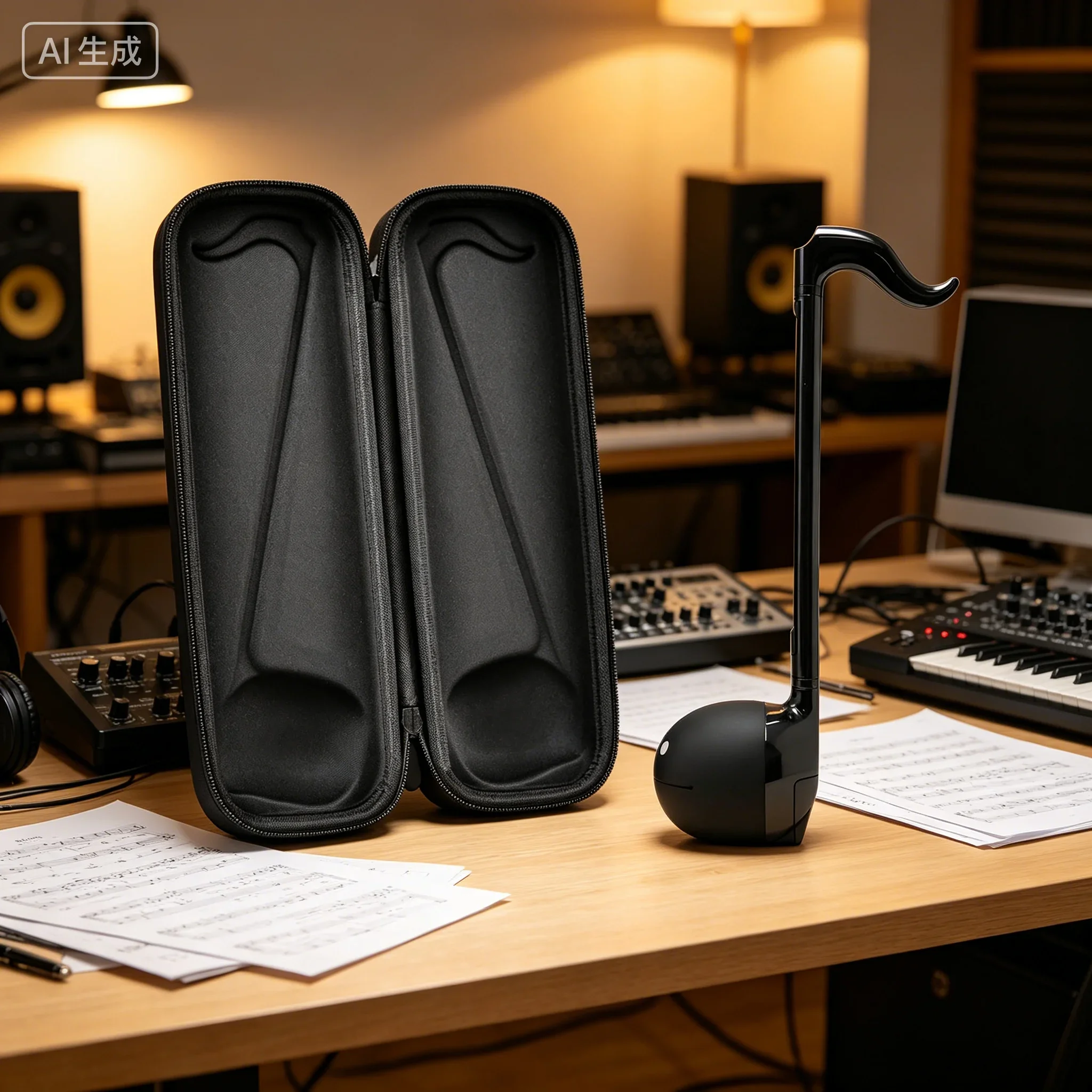 For Otamatone Anti-drop Storage Bag Lightweight PU Hard Shell Protective Carrying Case For Electronic Music Instrument Organizer