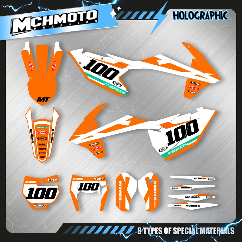 MCHMFG Custom Team Motorcycle Graphics Decal Stickers Kits For KTM SX SXF 2016 2017 2018 EXC XCW 2017 2018 2019 ﻿ 00265