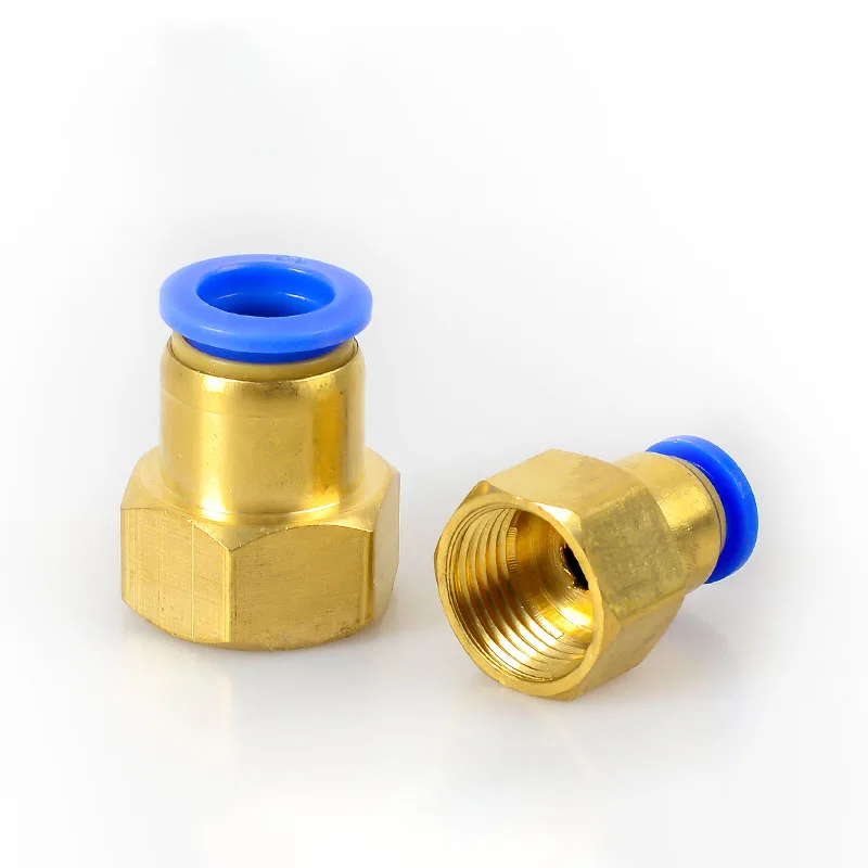 

Straight Pneumatic Fittings Push to Connect Quick Fitting Air Line Connector Tube 12mm 16mm OD Thread1/8" 1/4" 3/8" 1/2"